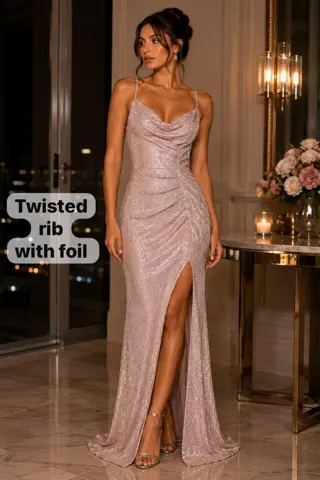 Twisted Rib + Foil #1561 (1/2)